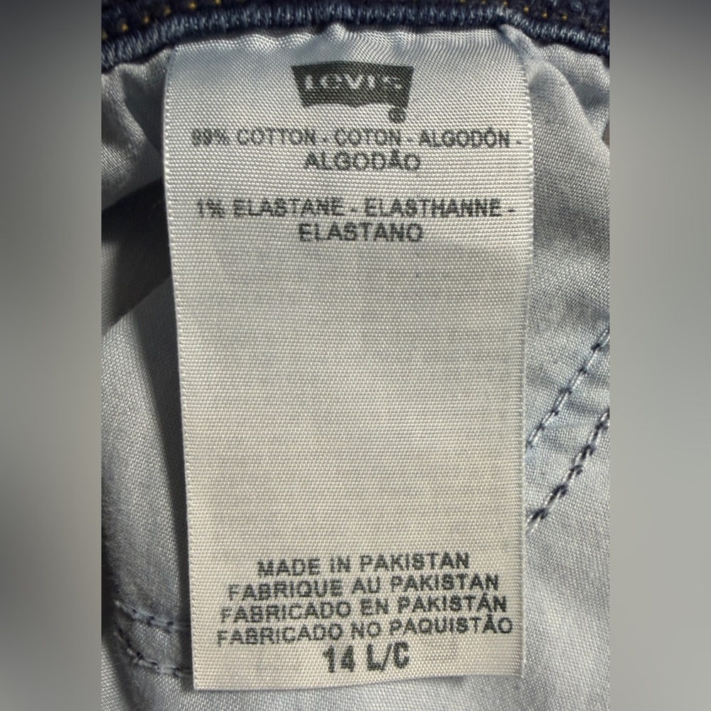 Levi’s 515 Bootcut Jeans Women’s 14L Medium Blue Stretch Denim 30” Inseam - Picture 9 of 11